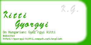 kitti gyorgyi business card